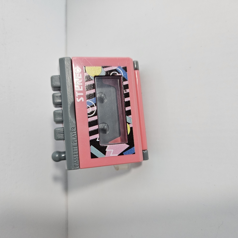 Retro Pink Stereo Cassette Player